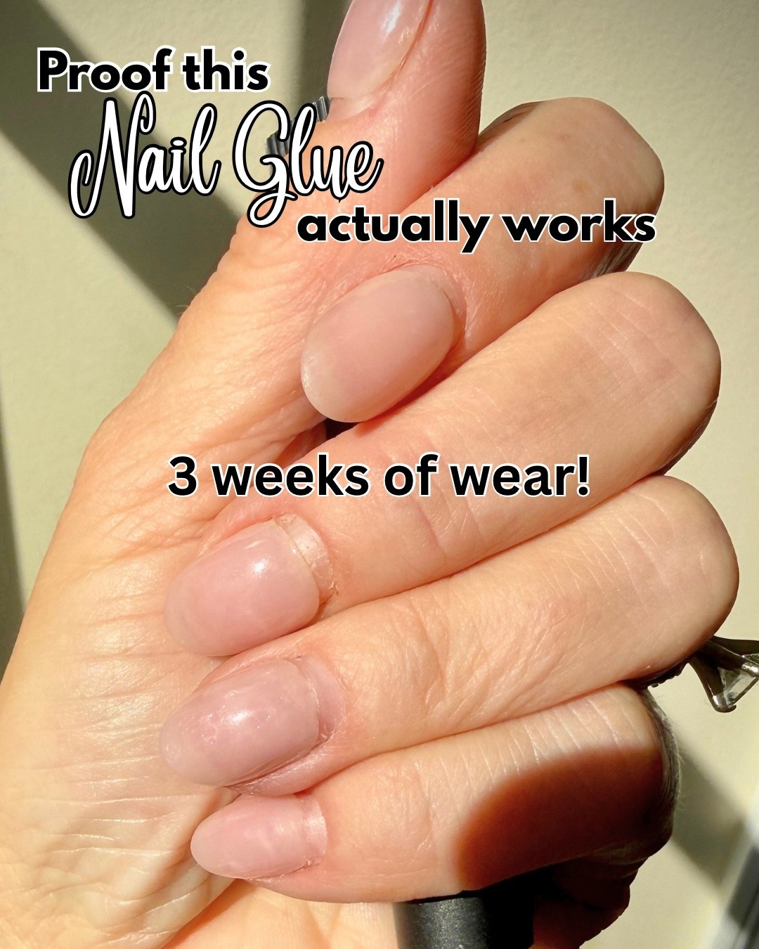 These press on nails have been on for 3 weeks… just look at that nail growth! If you want press-ons that actually stay put, this semi solid glue is a must-have!

#LTKBeauty #LTKselfcare #LTKmomlife