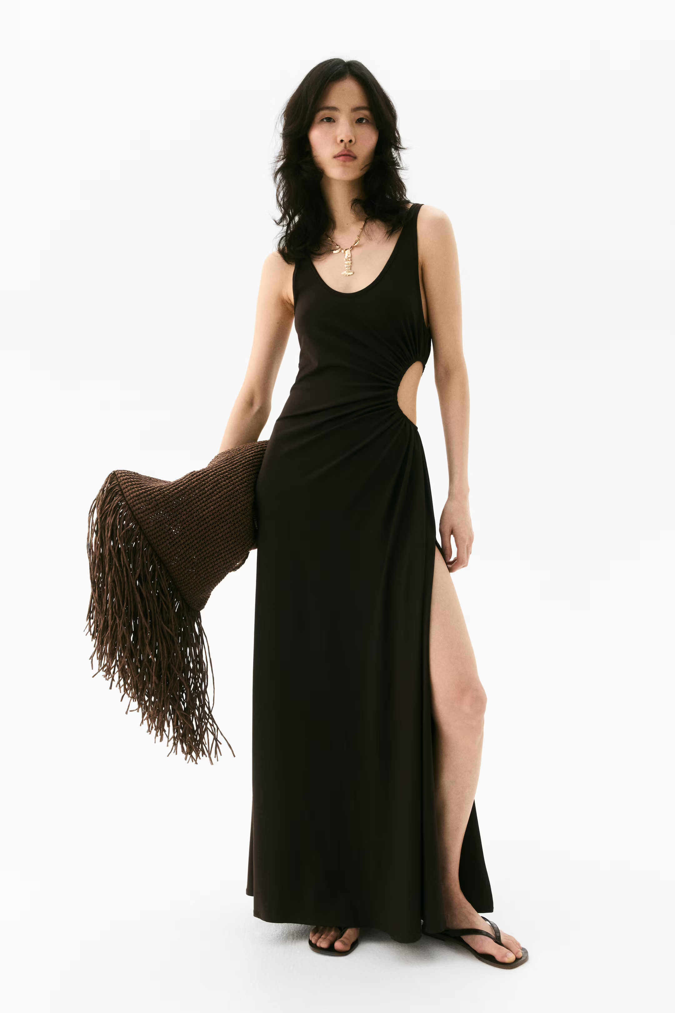 Draped cut-out dress | H&M (UK, MY, IN, SG, PH, TW, HK)