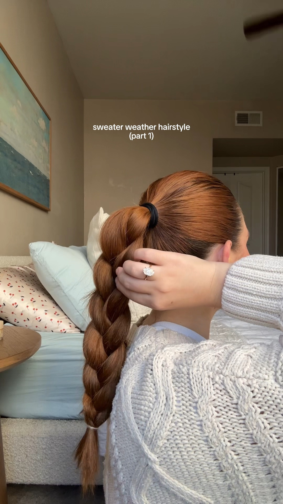 Easy hairstyle for fall! 