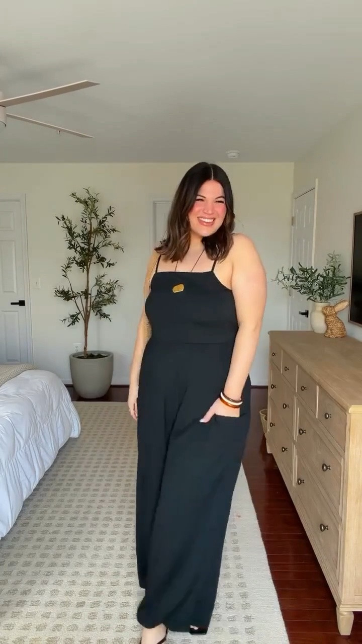 Midsize spring outfit idea! 

Jumpsuit - size xxl 
Sandals - 9.5

#LTKootd #LTKMidsize #LTKTall
