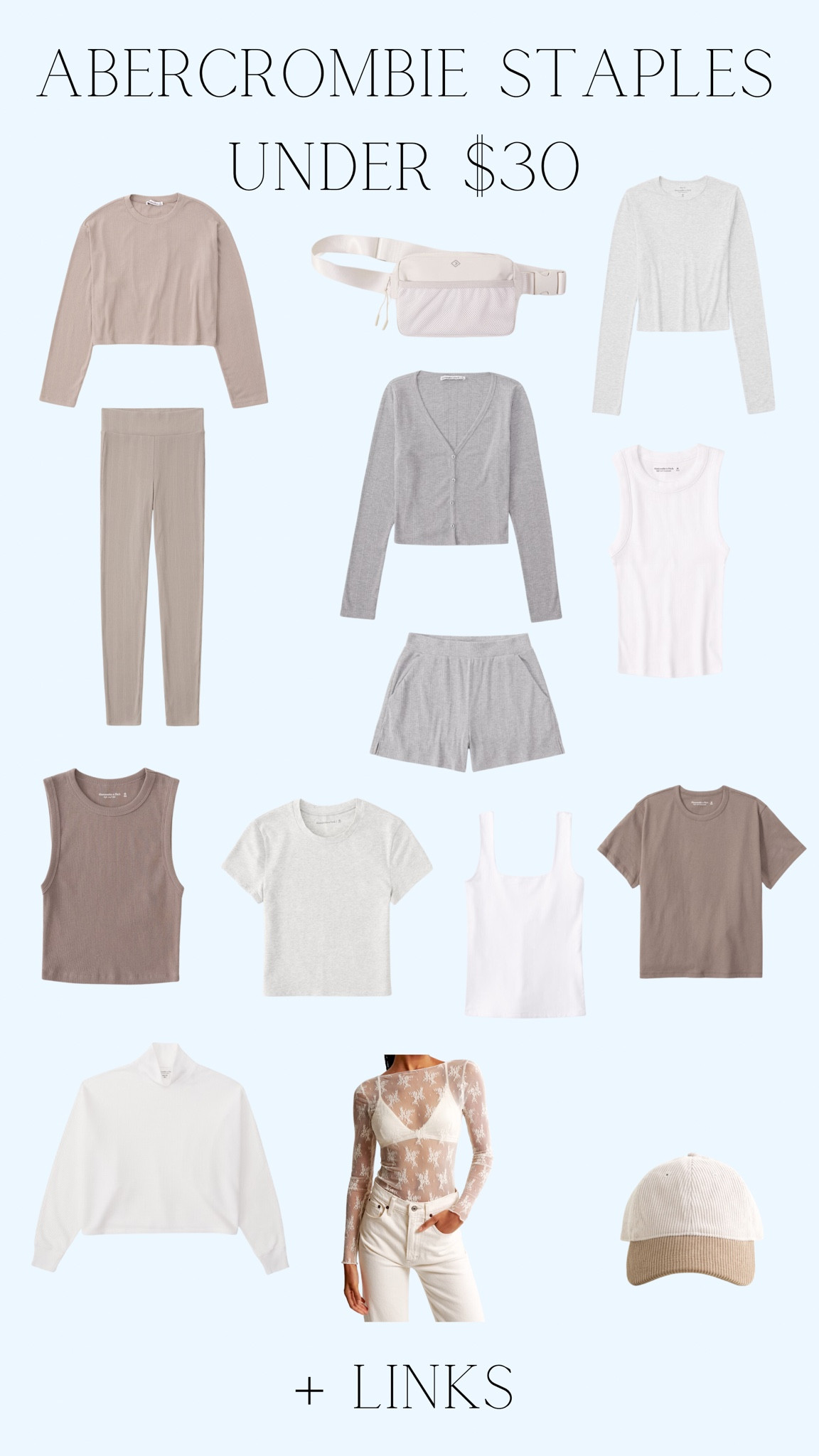 Abercrombie staple pieces all under $30! Capsule, comfortable, neutral, & versatile styles! 

#LTKstyletip #LTKsalealert #LTKHoliday