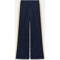 Zara - Nylon Side Stripe Trousers - Navy Blue - S - Woman | Zara US