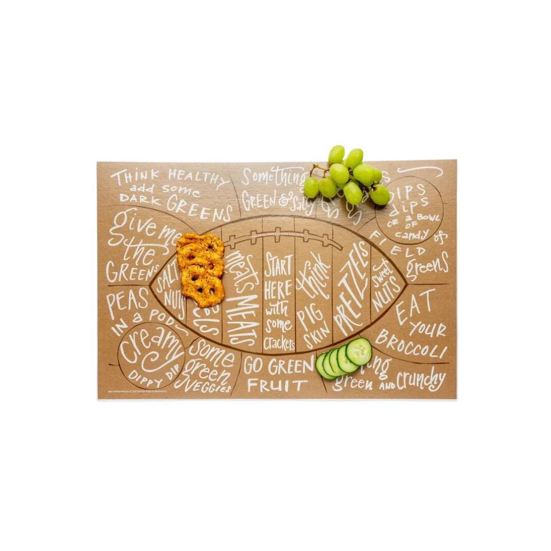 Football Charcuterie Cheat Sheet | Pink Antlers