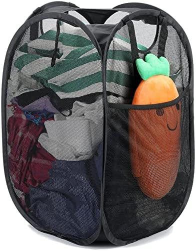 HOUSE AGAIN Mesh Popup Laundry Hamper, [Reinforced] Collapsible Laundry Basket, Foldable Pop Up H... | Amazon (US)