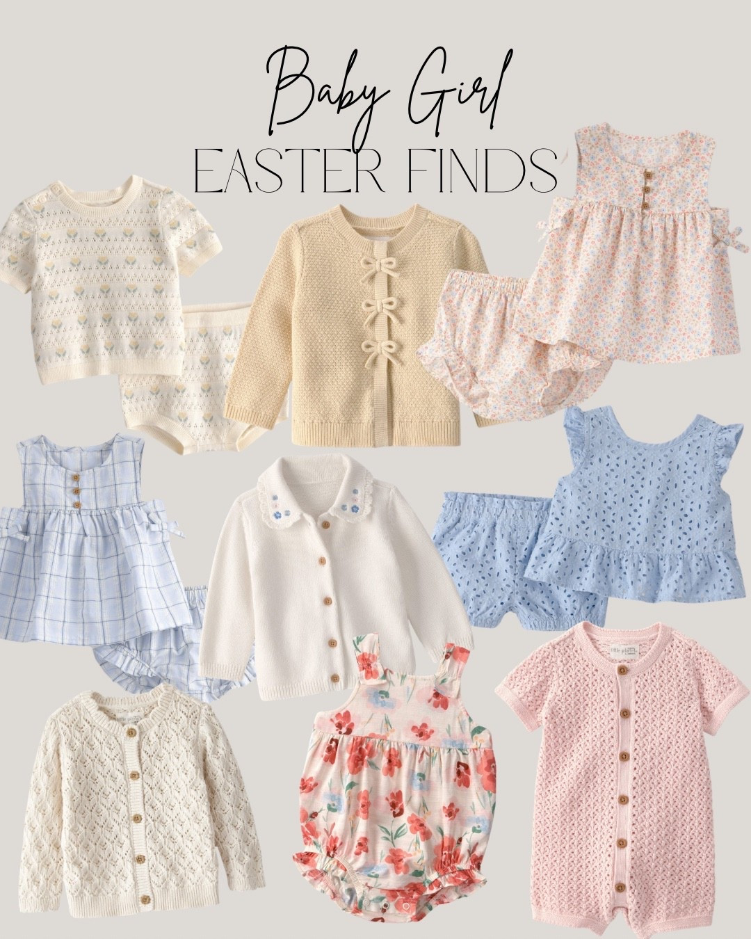Baby girl spring Easter finds that she’s going to look adorable in! 

#LTKBaby #LTKmomlife #LTKSaleAlert