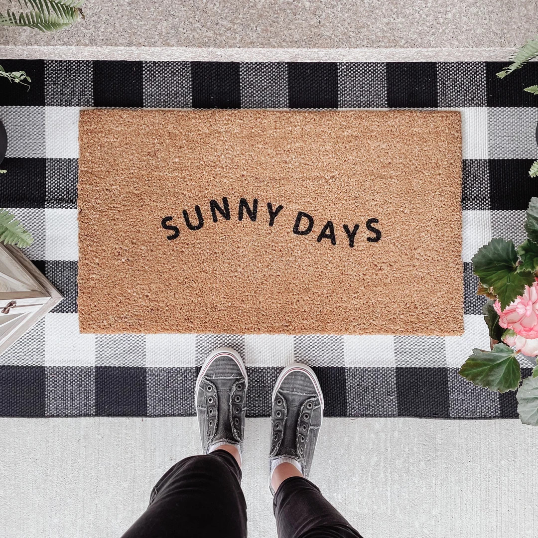 Sunny Days Doormat  Spring Door Mat  Summer Porch  Summer - Etsy | Etsy (US)
