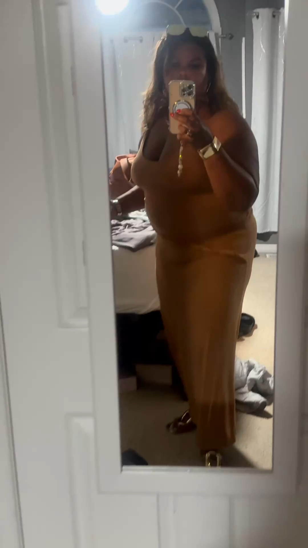 Headed to a bridal shower - tried out the “boomba” sticky bras u see this outfit. Two piece dress is from MICAS which I can’t link here but link with my discount code is in my bio. Also don’t have a link for boomba but I’ll try to find something else similar.

#LTKootd #LTKOver40 #LTKMidsize