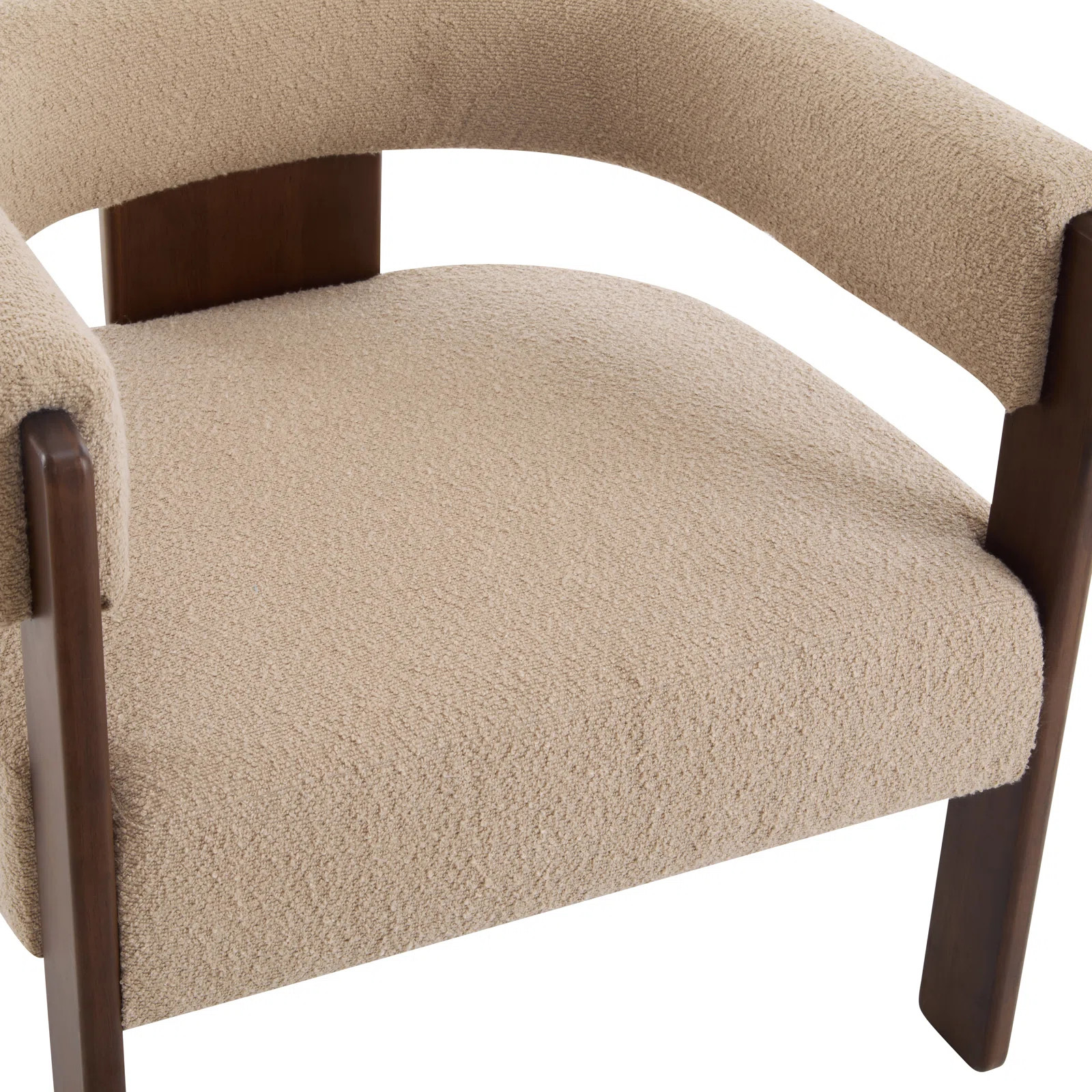 Melanney Modern Upholstered Fabric Accent Armchair | Wayfair North America