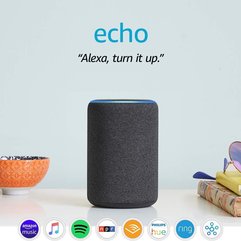 Echo (3rd Gen)- Smart speaker with Alexa- Charcoal | Amazon (US)