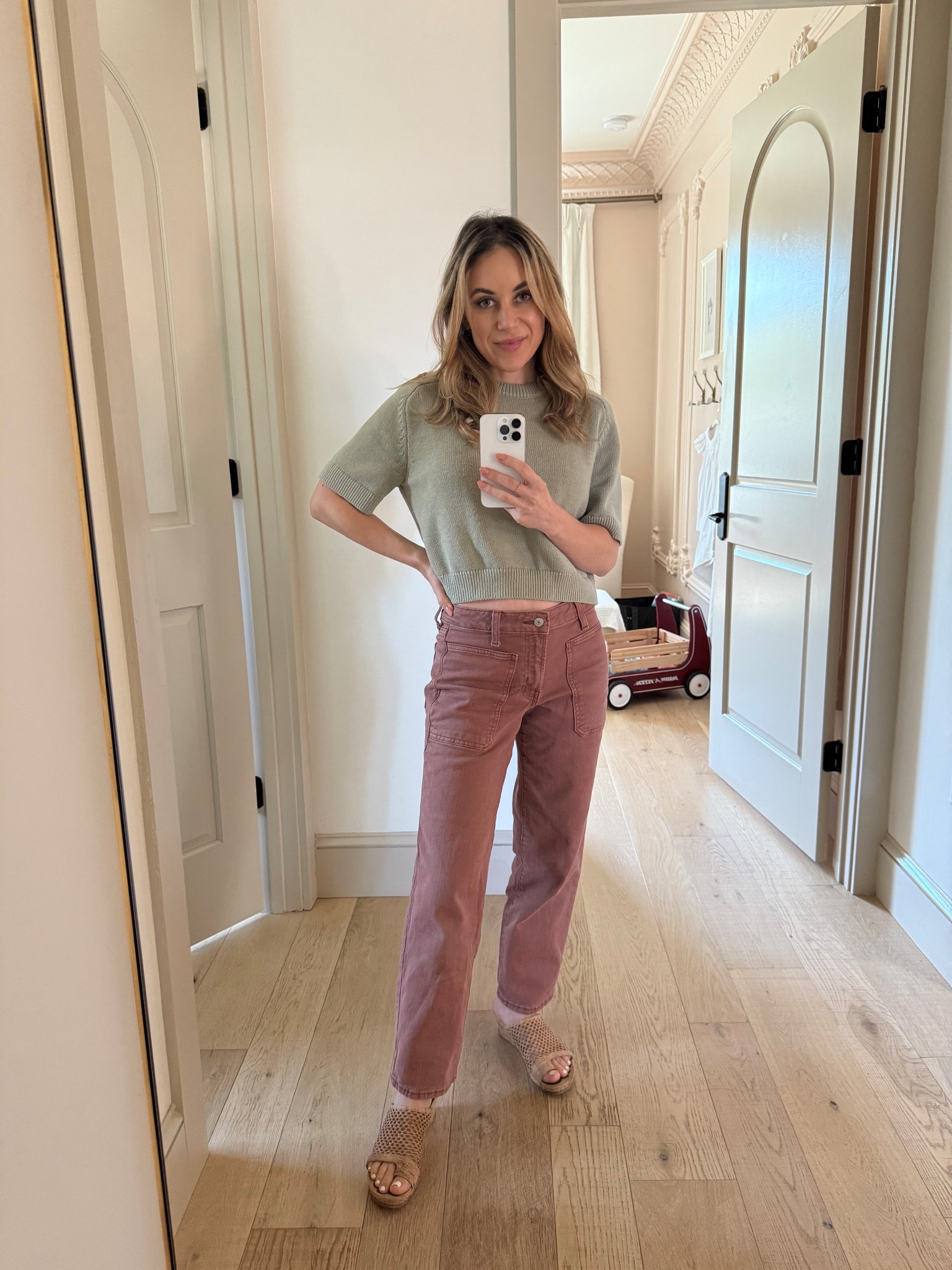 Wearing these old navy jeans on repeat in two colors! Shown here in red clay, in size petite 0.

Also living in these cushioned wedge sandals—incredibly comfy!

#LTKFindsUnder50 #LTKSaleAlert #LTKPetite