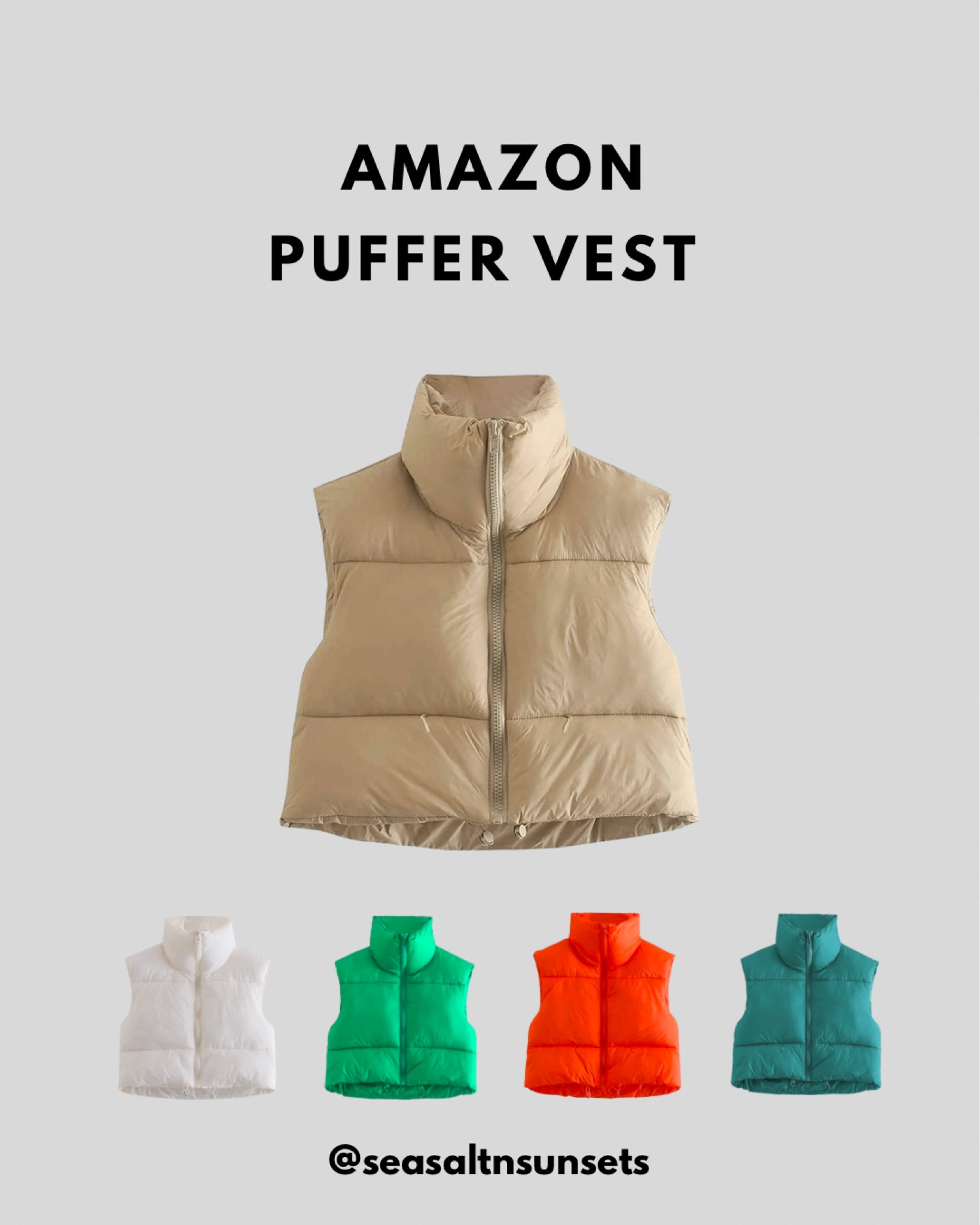 Puffer vest season! 🤎 #amazon #amaoznpuffer #amazonfashion

#LTKsalealert #LTKSeasonal #LTKCyberweek