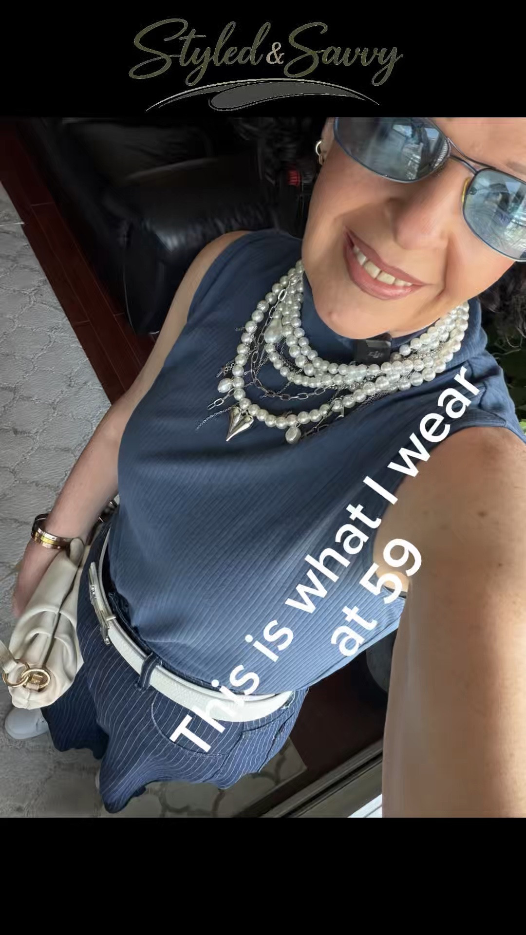 Pinstripe Jeans and my marshmallow bag! This is what I wear at 59

#LTKcanada #LTKstyletip #LTKover50style