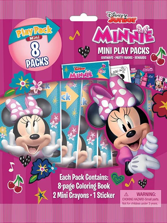 Bendon Publishing Disney Minnie Mouse 8 Pack Mini Play Pack - Walmart.com | Walmart (US)