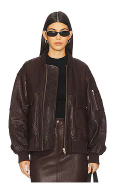 Ivy Oak Lara Bomber in Dark Syrah from Revolve.com | Revolve Clothing (Global)