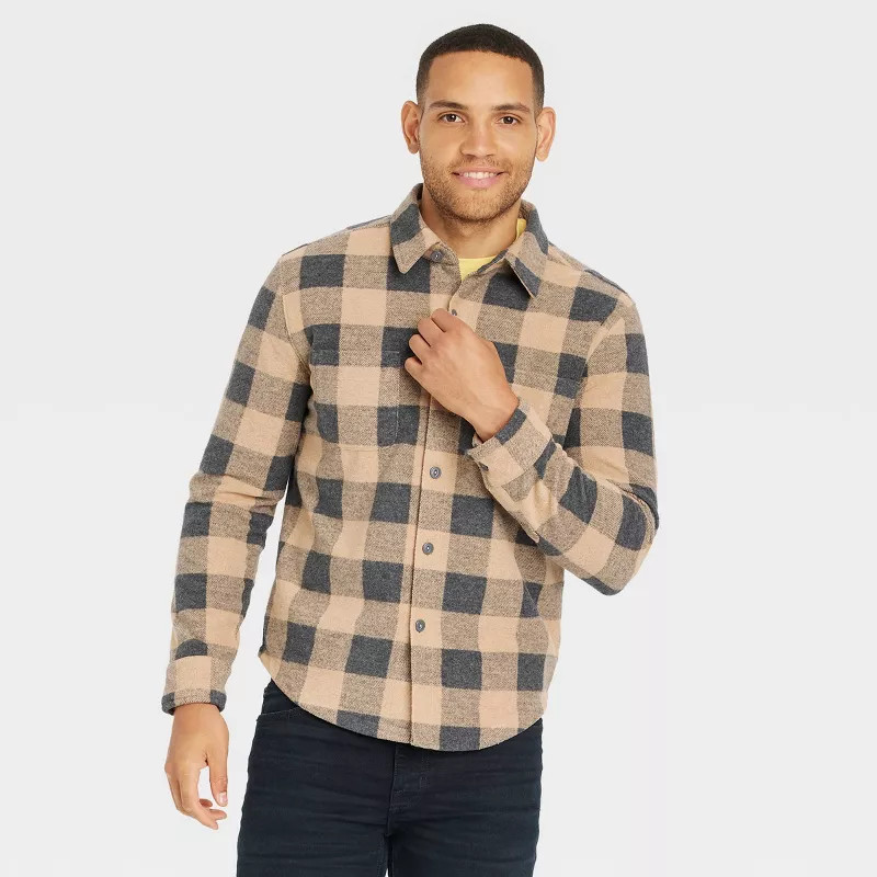 Men's Knit Button-Down Shirt - Goodfellow & Co™ | Target