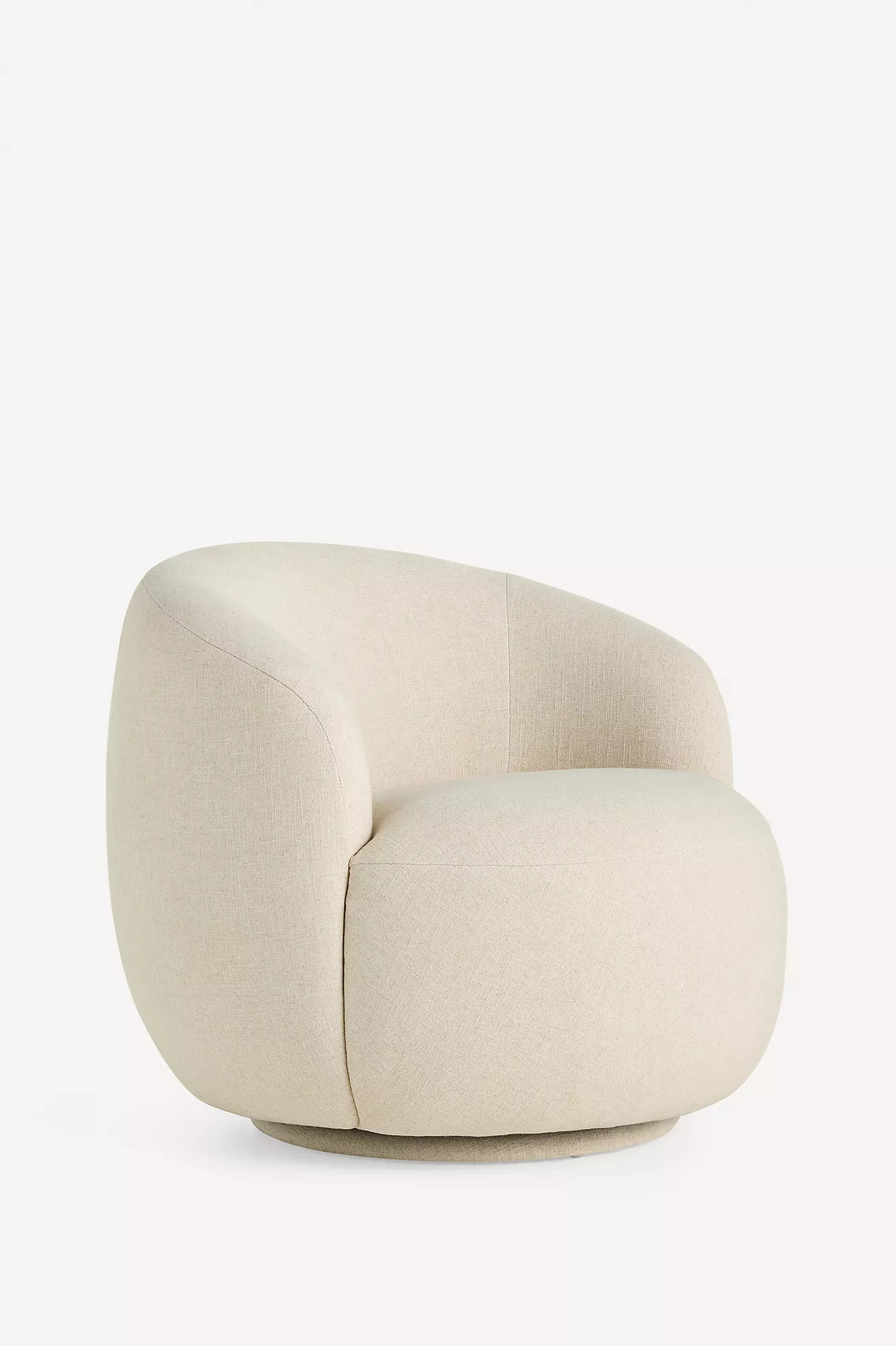 Cosette Linen Swivel Chair | Anthropologie (US)