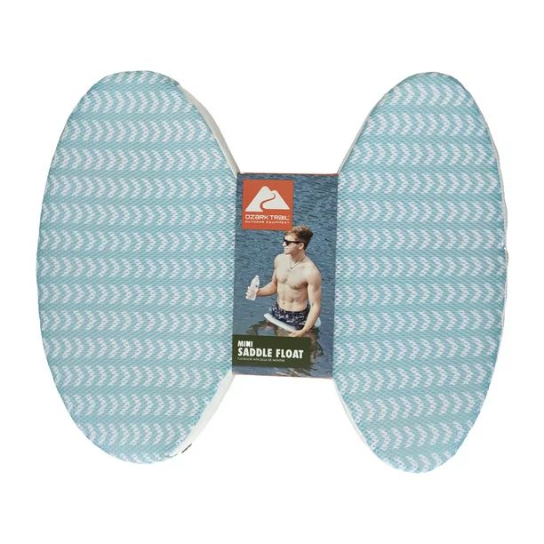 Ozark Trail Mini Saddle Lake Float with Removable Cover, 20" x 17.5" x 1.5" Adult, Unisex, Blue -... | Walmart (US)