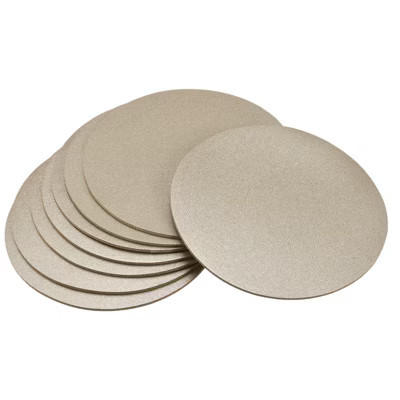 Unique Bargains PU Heat Resistant Waterproof Oil Proof Coasters 8 Pcs 4.02" Gold Tone | Target