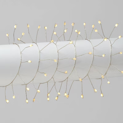 90ct Dewdrop Garland LED String Lights Warm White with White Wire - Wondershop™ | Target