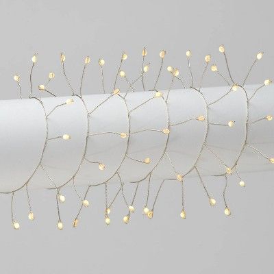 90ct Dewdrop Garland LED String Lights Warm White with White Wire - Wondershop™ | Target