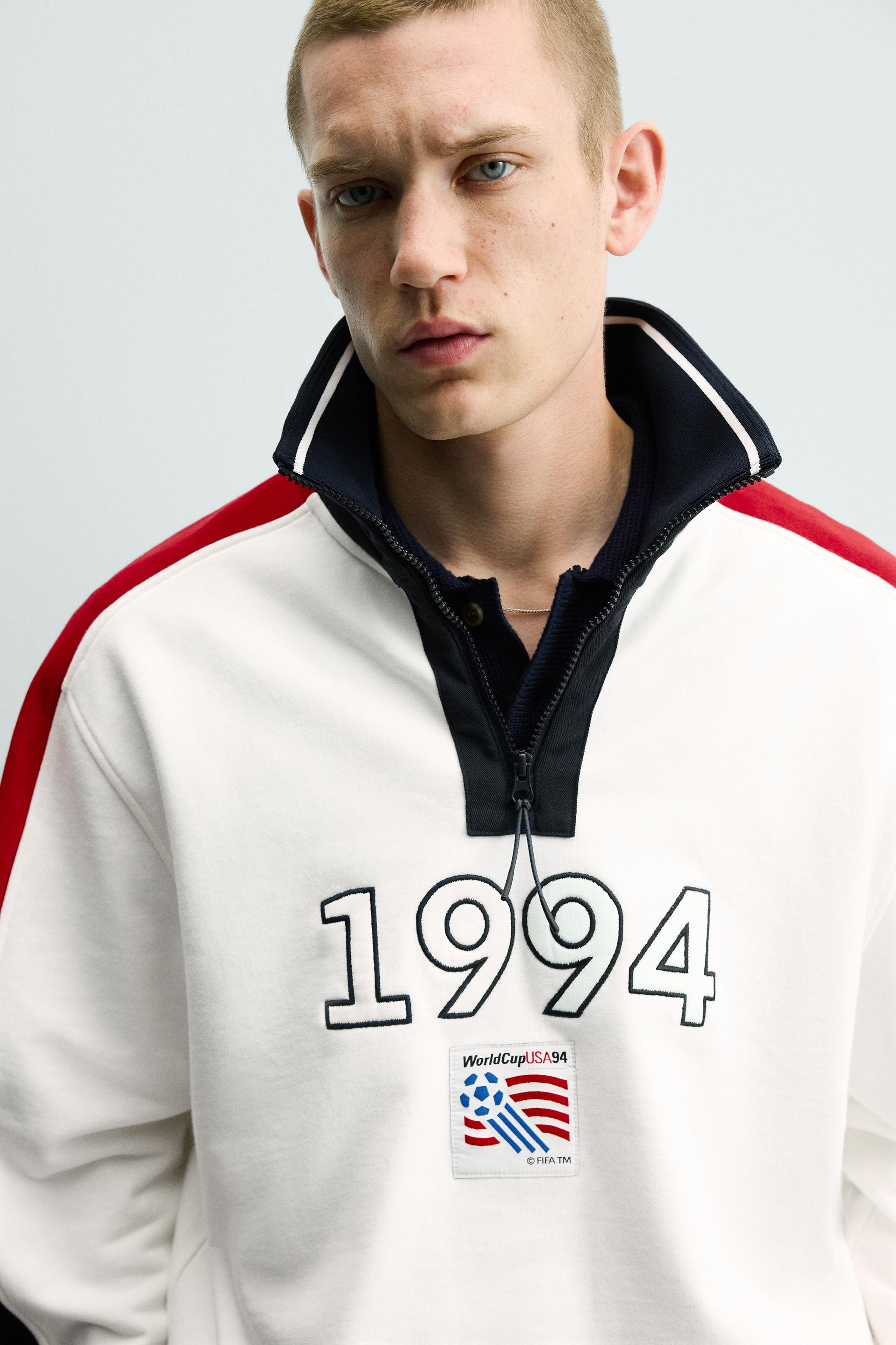 USA 94 FIFA WORLD CUP™ FIFA CLASSICS QUARTER-ZIP SWEATSHIRT | Zara UK
