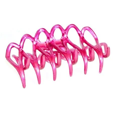 French Dentelle Rose Pink Medium Jaw Claw Hair Clip Clamp Clutcher for Women and Girls with Long Hai | Walmart (US)