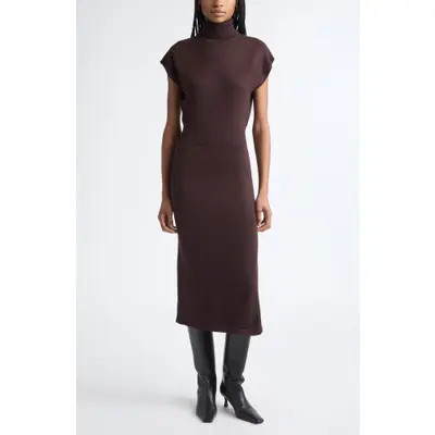 Ramy Brook Natalie Turtleneck Wool Sweater Dress in Black at Nordstrom, Size Large | Nordstrom