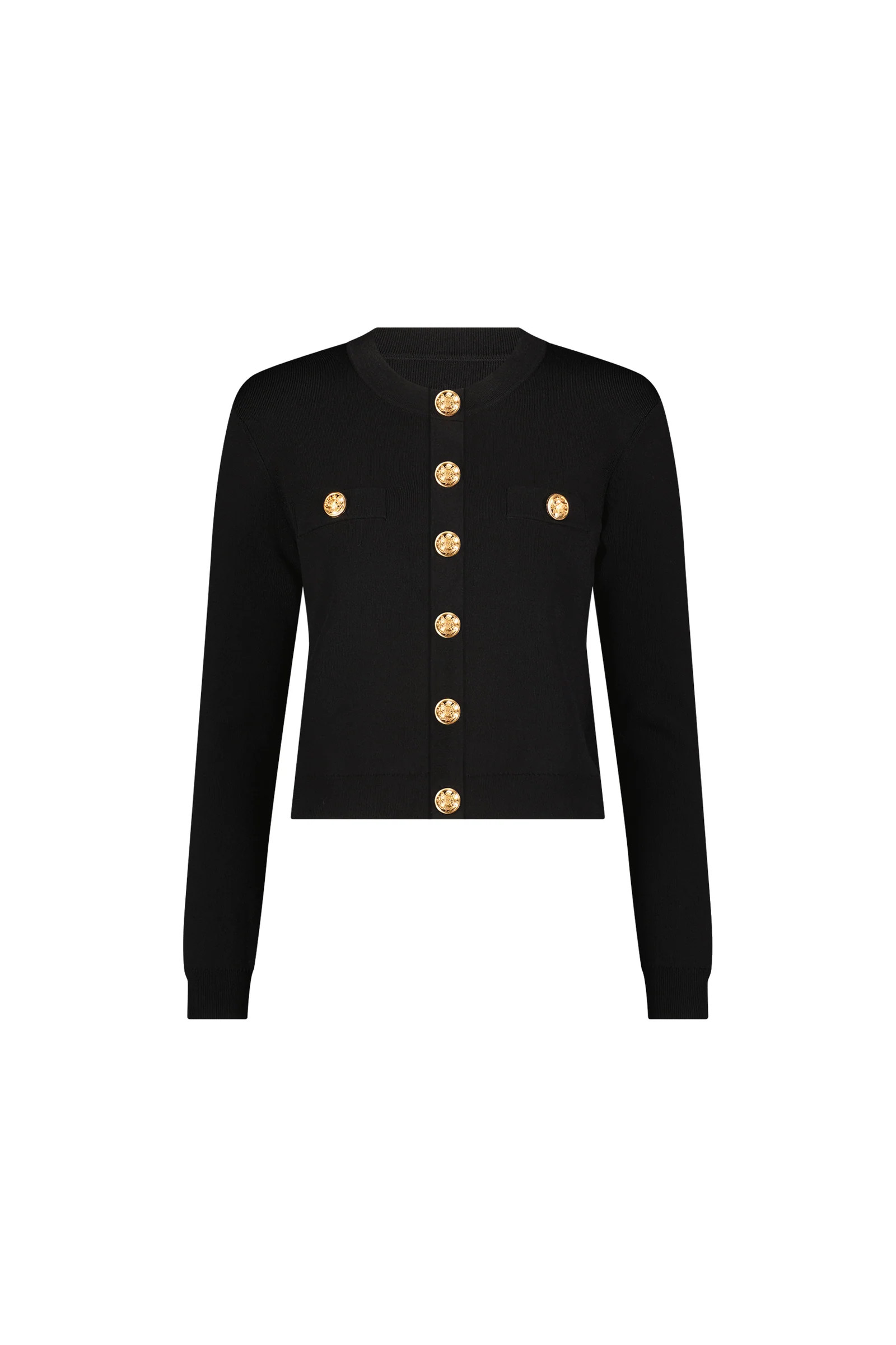 Loretta Knit Cardigan Top - Black | The Noli Shop