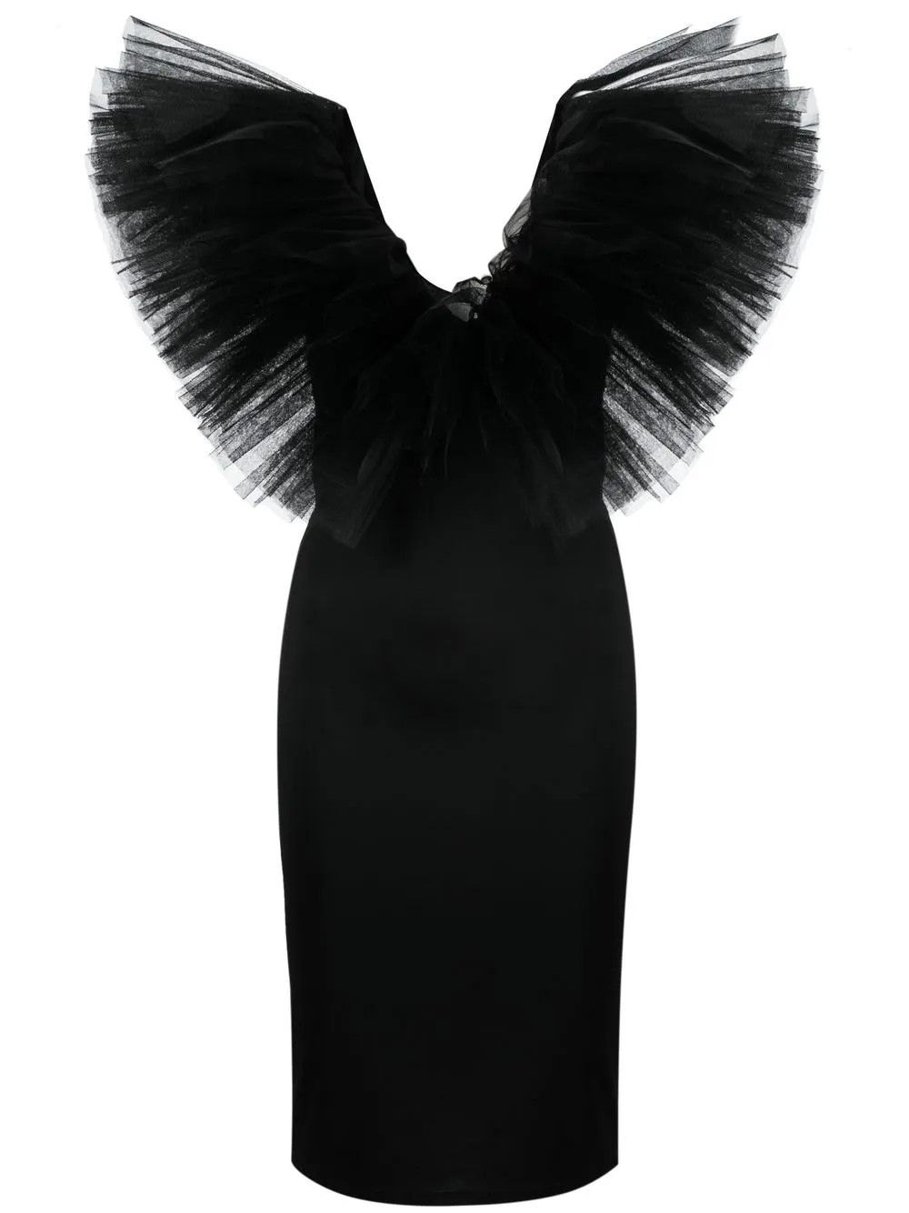 Alchemy tulle-detail Midi Dress  - Farfetch | Farfetch Global