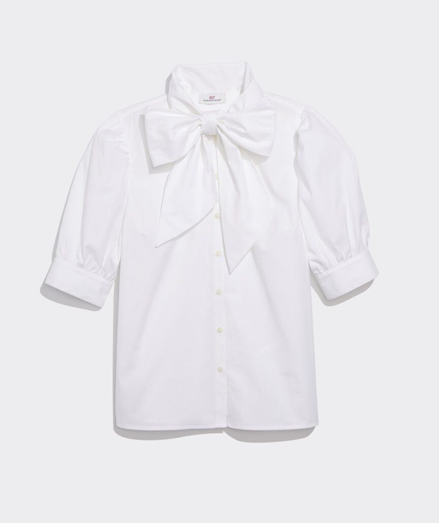 Bow Tie Button-Front Top | vineyard vines