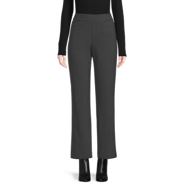 Time and Tru Women's Pull On Pants With Pockets, 31" and 29" Inseams, Sizes S-2XL | Walmart (US)