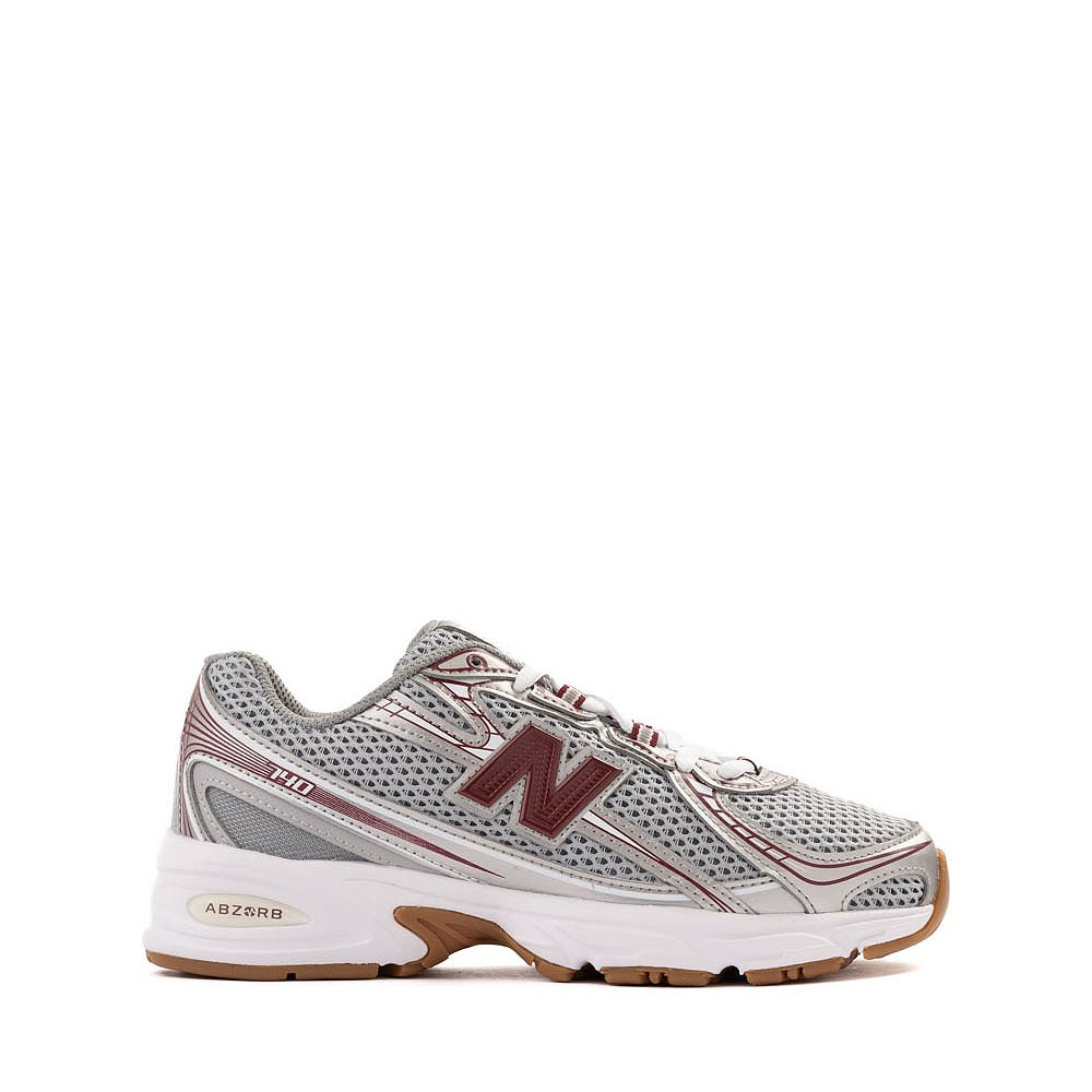New Balance 740 Athletic Shoe - Big Kid - Silver Metallic / Burgundy | Journeys