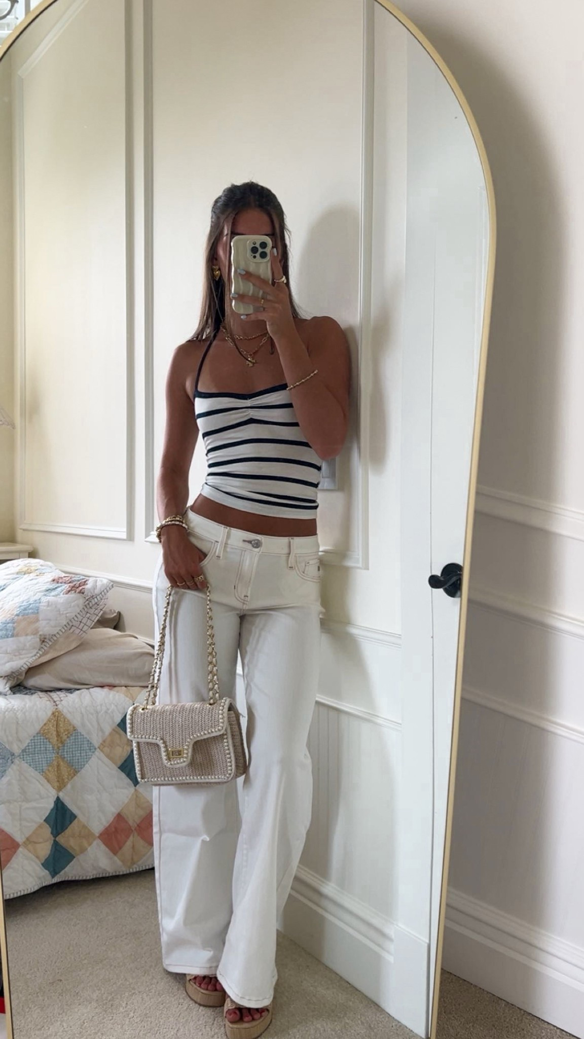 halter top navy outfit!