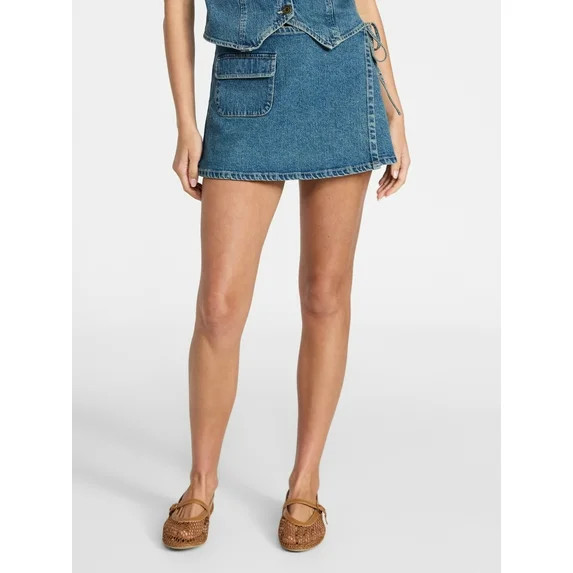 No Boundaries Cargo Mini Skort, Women's XXS-XXL | Walmart (US)