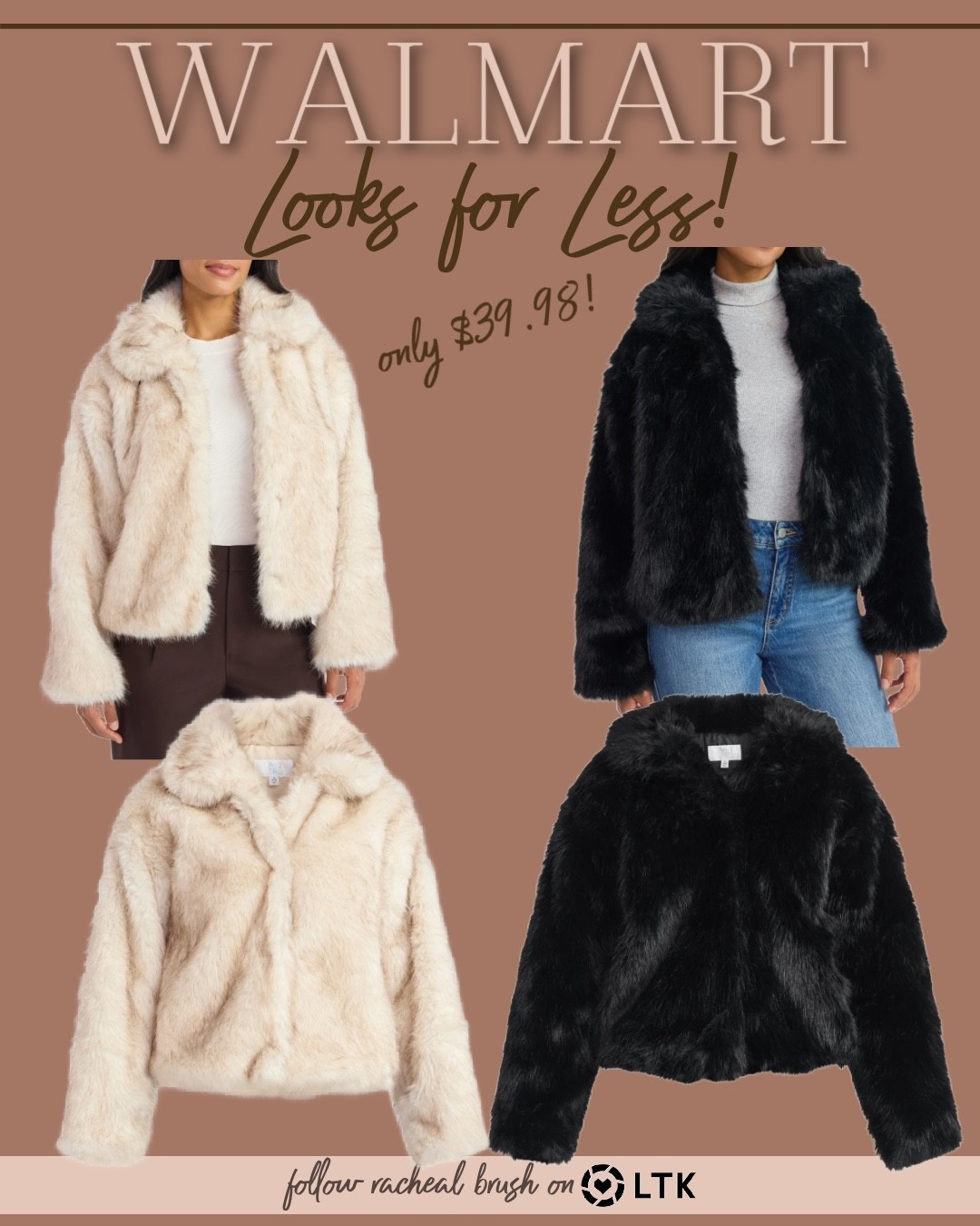 Faux fur jacket 
Sizes XS - 3X
Perfect for fall and holiday parties 

#rachealbrush fall style, fall outfits, holiday parties, New Year’s Eve, wedding guest, plus size jackets, New Years Eve outfit, winter outfit, winter style, faux fur

#LTKWedding #LTKSeasonal #LTKParties