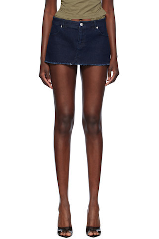 Navy Miss Miniskirt | SSENSE