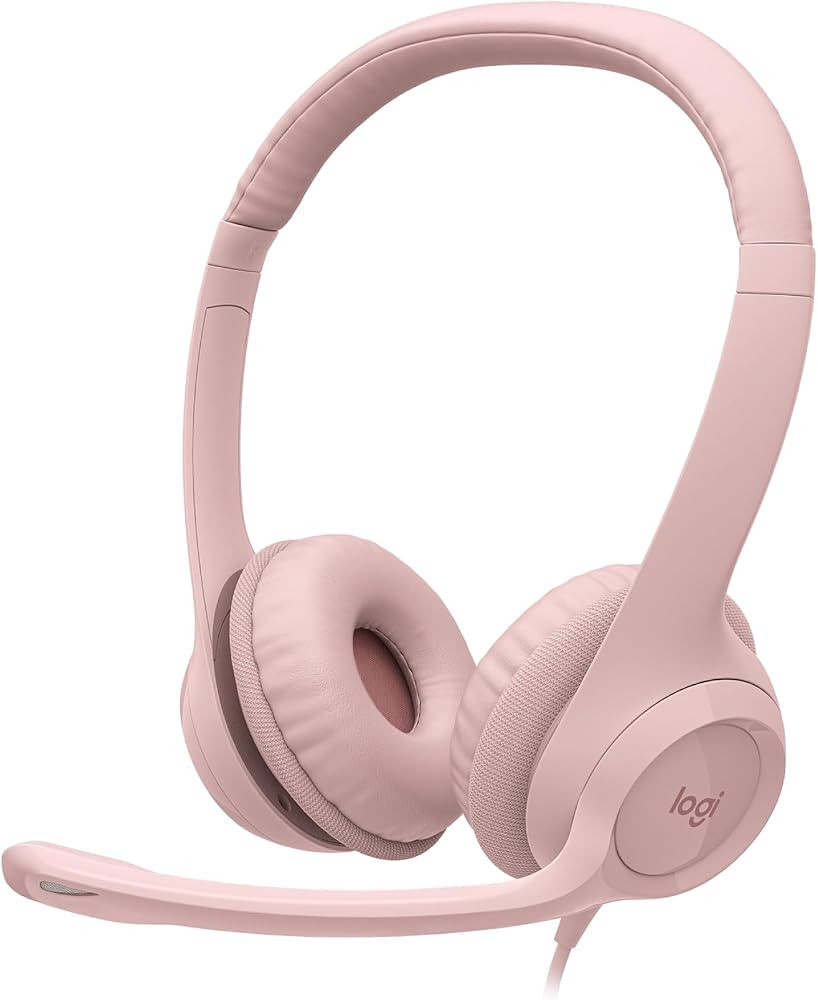 Logitech H390 Wired Headset for PC/Laptop, Stereo Headphones with Noise Cancelling Microphone, US... | Amazon (US)