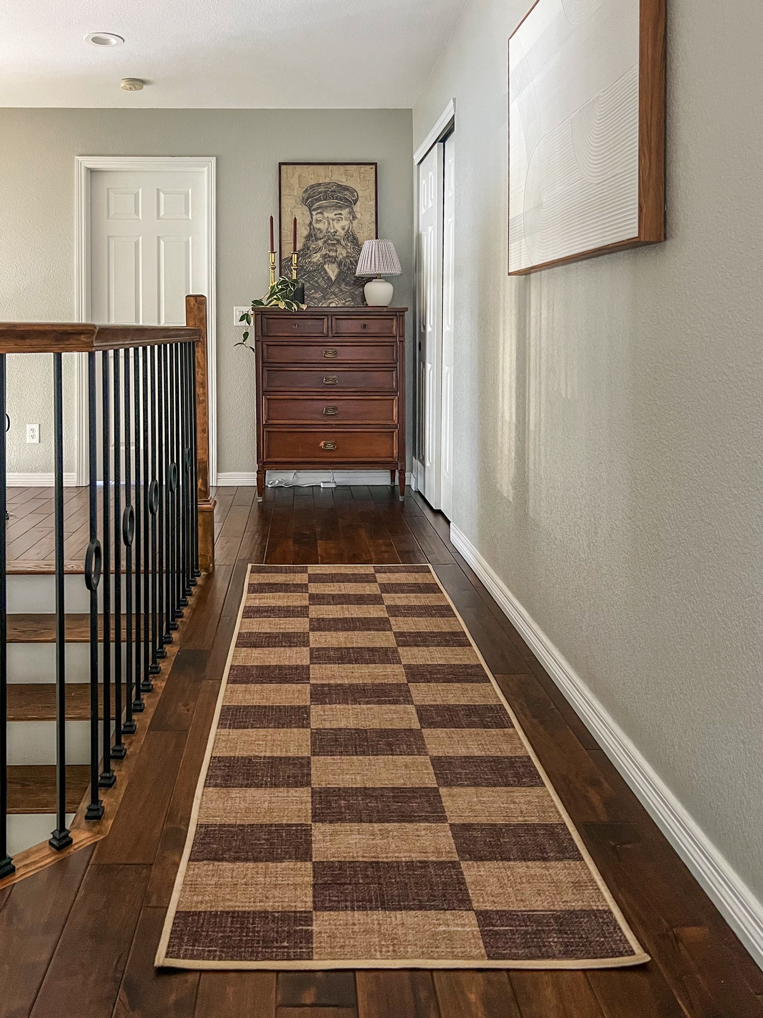 Ruggable runner. Washable rug. Checkered rug. Hallway decor. Entryway styling. Country club style  

#LTKhome #LTKSeasonal #LTKstyletip