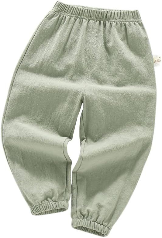 Enfants Chéris Boys Cotton Linen Pants Toddler Jogger Slacks Pajama Pants 2-7 Years | Amazon (US)