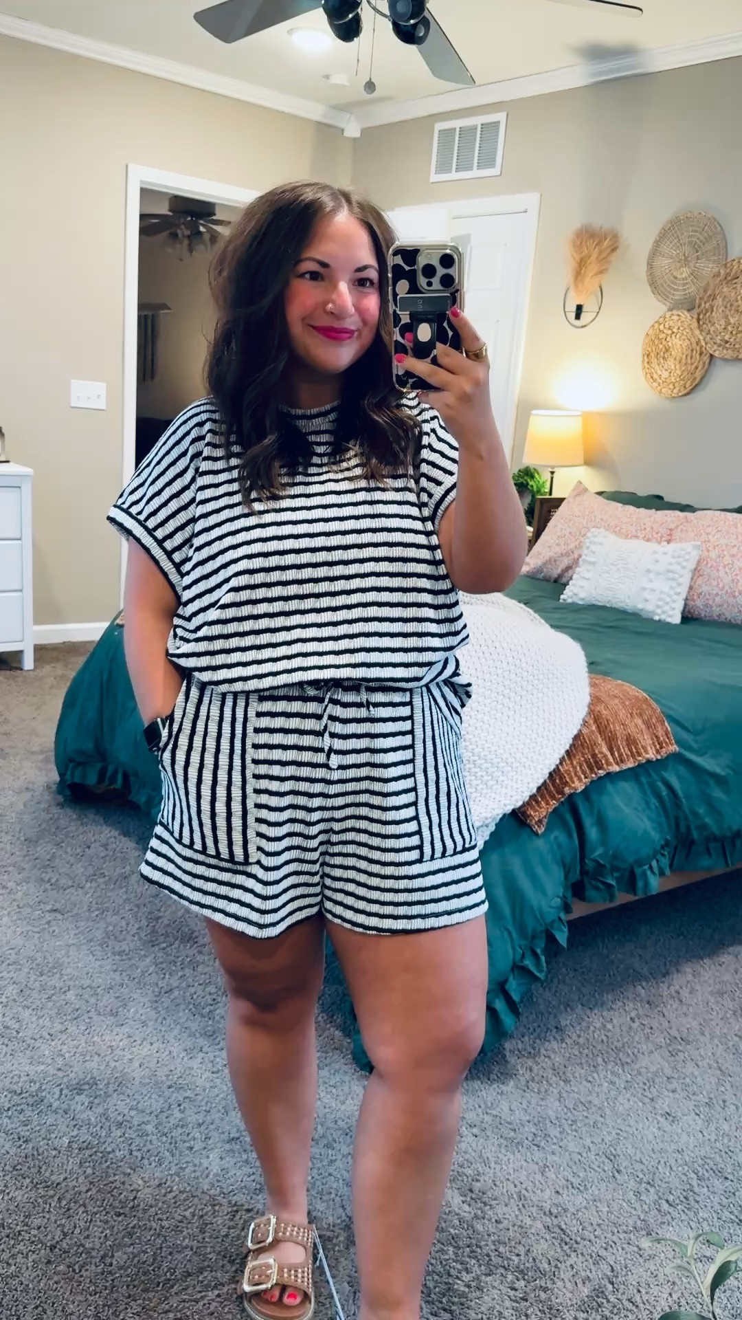 This casual two-piece shorts set in classic stripes is an easy, budget-friendly find from Amazon. Soft, breathable fabric and a relaxed fit make it perfect for running errands, lounging at home, or a low-key weekend coffee date.

sandals: fit true to size // wearing a 5
set: fits true to size // wearing an XL 

 

#LTKootd #LTKSeasonal #LTKMidsize