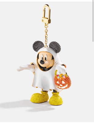 Baublebar Disney Mickey mouse holiday ghost Halloween bag charm/keychain glow | eBay US