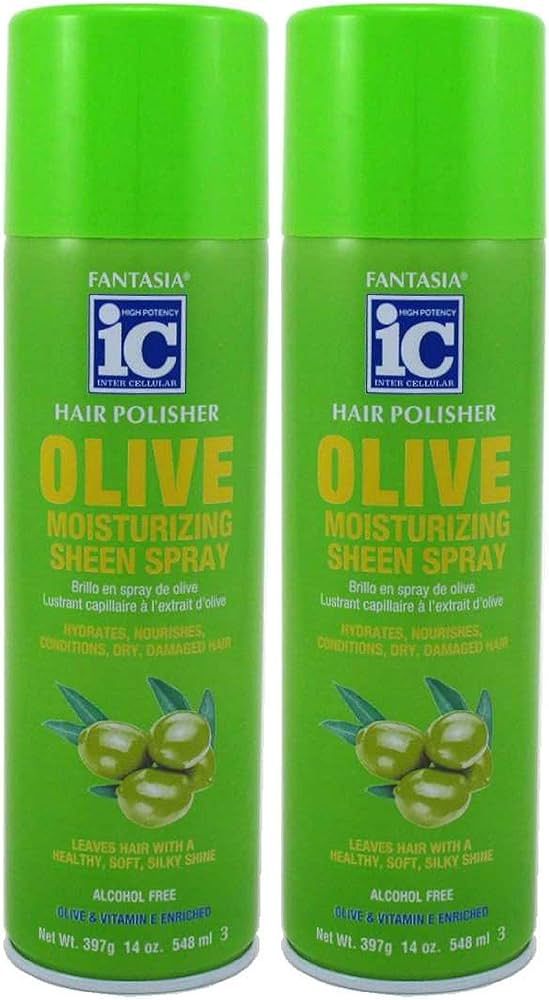 Fantasia IC Moisturizing Olive Sheen Spray 14 Ounce (414ml) (Pack of 2) | Amazon (US)