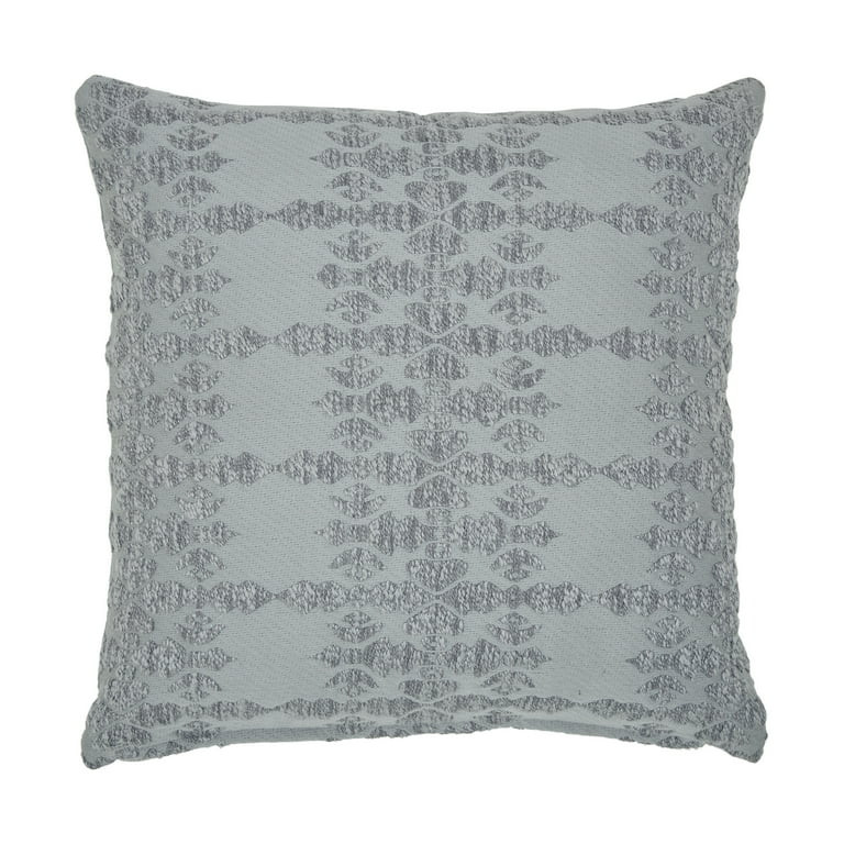 Better Homes & Gardens 20" x 20" Acros Geo Grey Cotton Polyester Decorative Pillow - Walmart.com | Walmart (US)