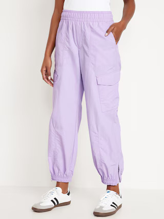 High-Waisted Ankle-Zip Cargo Joggers | Old Navy (US)
