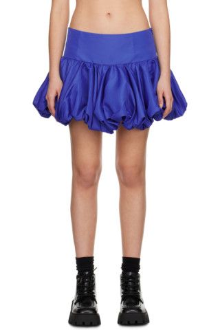Blue Puff Miniskirt | SSENSE