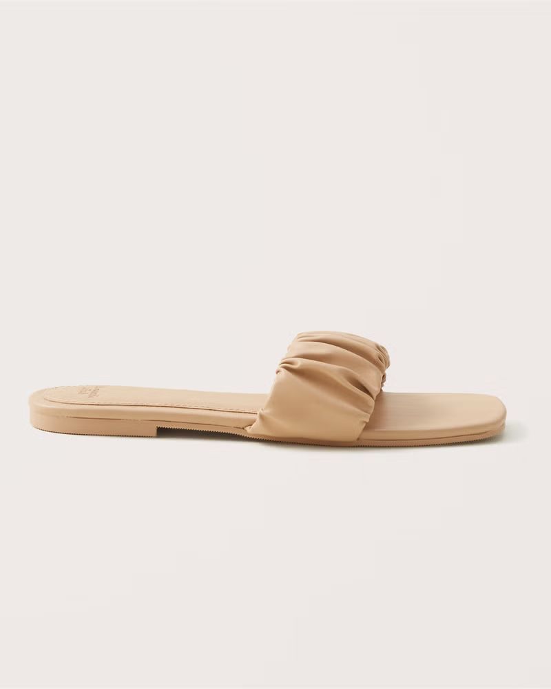 Women's Ruched Sandals | Women's Shoes | Abercrombie.com | Abercrombie & Fitch (US)