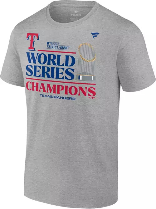 MLB Adult 2023 World Series Champions Texas Rangers Locker Room T-Shirt | Dick's Sporting Goods