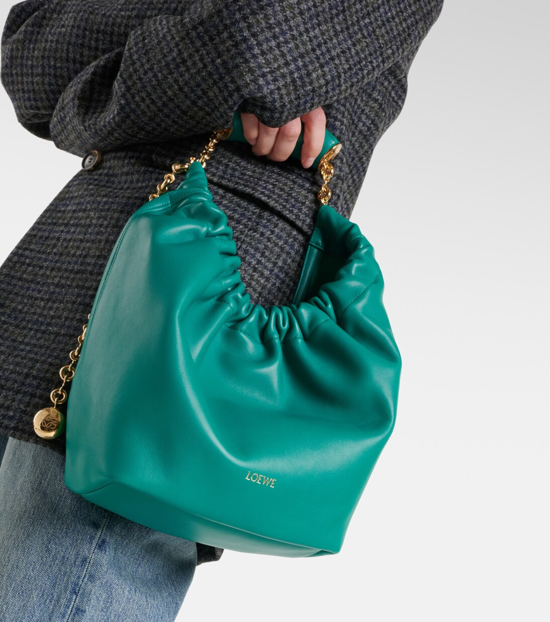 Squeeze Small leather shoulder bag | Mytheresa (US/CA)