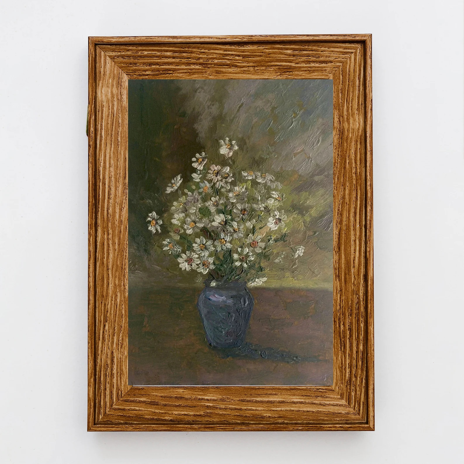 Daisy Painting,Original Art ,Oil Painting,Vintage Style Artwork,Still Life Floral Original Custom... | Etsy (US)