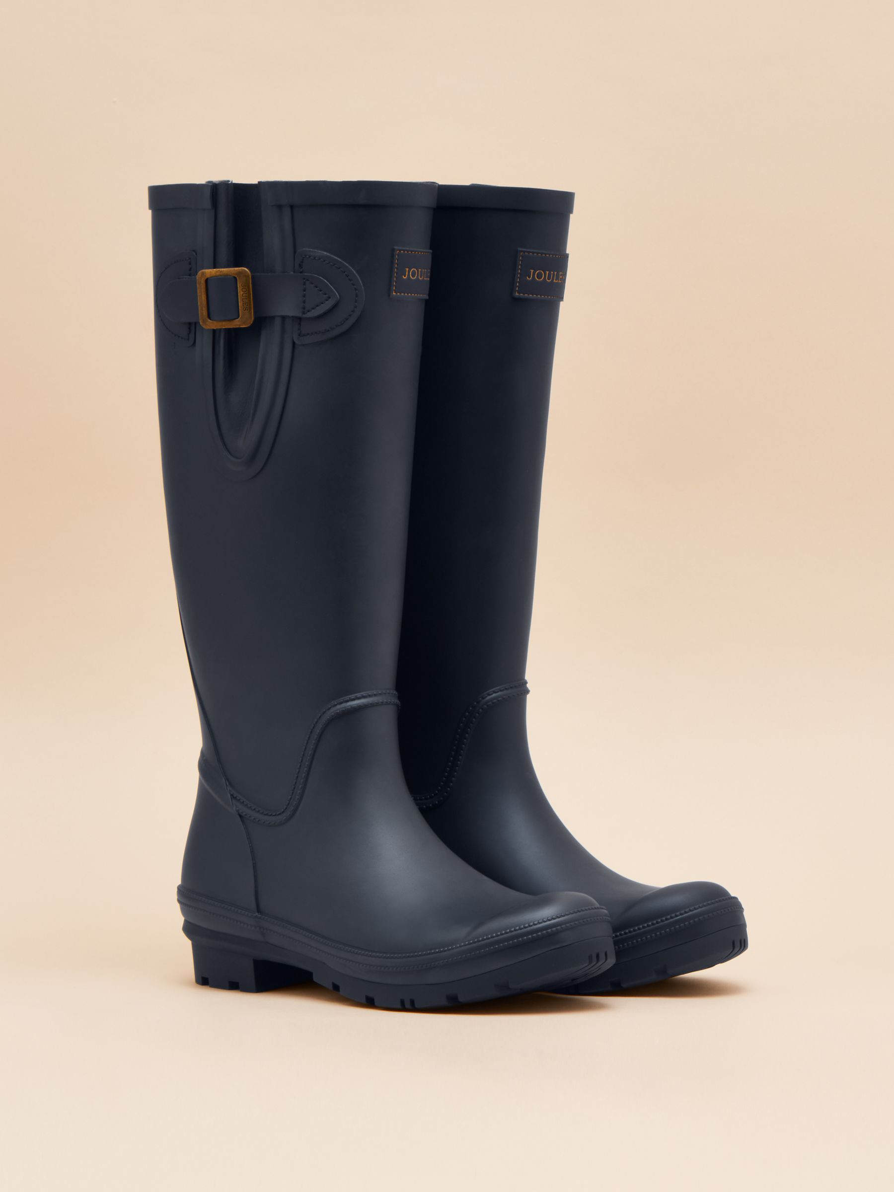 Houghton Navy Blue Adjustable Tall Wellies | Joules | Joules